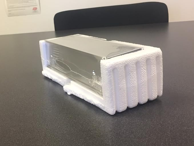 The Original Over the Cube - Quality Aluminum, Changeable Cubicle Nameplate Holder, Black Base, and Matte Black Name Plate Holder, (2" Cubicle Wall Depth) - Made in The USA