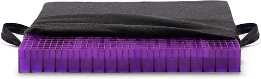 Purple Double Seat Cushion | Pressure Reducing Grid Designed for Ultimate Comfort | Designed for Office Chairs | Made in The USA