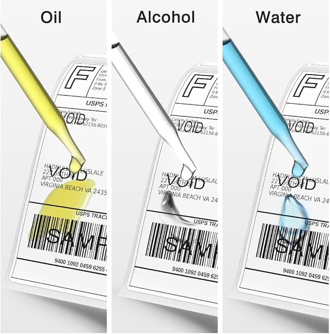 4x6 Thermal Labels, White Mailing Fanfold Postage Direct Thermal Printer Shipping Label (100 4x6 Fanfold Labels), Compatible with Rollo, MUNBYN, iDPRT, Polono, Zebra Thermal Label Printer
