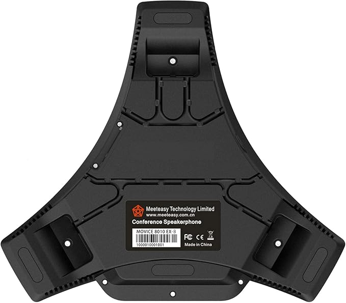 MVOICE8010EX-B Conference Speaker Microphone, 360° &16ft Voice Pickup Range/Noise Reduction/Echo Cancellation/USB Bluetooth Speakerphone w/2 Expandable Mic for 12 People Big Meeting Room