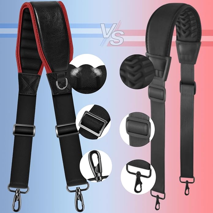 ZINZ 3D Air Cushion Bag Strap 59 inch Adjustable Belt with Padded & Dual Clasps & Swivel Hooks, Comfort Strap for Bags