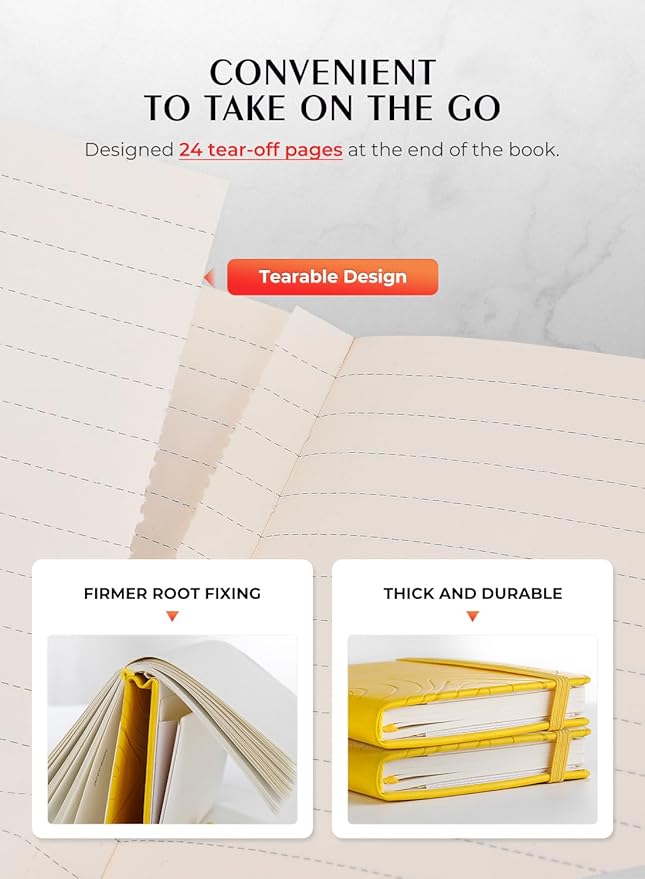 AISBUGUR Pocket Notebook, Small Notebook, 2-Pack Total 320 Pages,3.7" x 5.7" Pocket Notebook (2 Pack, Yellow)