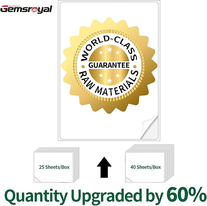 Shipping Labels 2"×4",40 Sheets,10-UP, 2×4 Stickers for Laser & Inkjet Printers,2×4 White Matte Printable Labels,US Letter Size