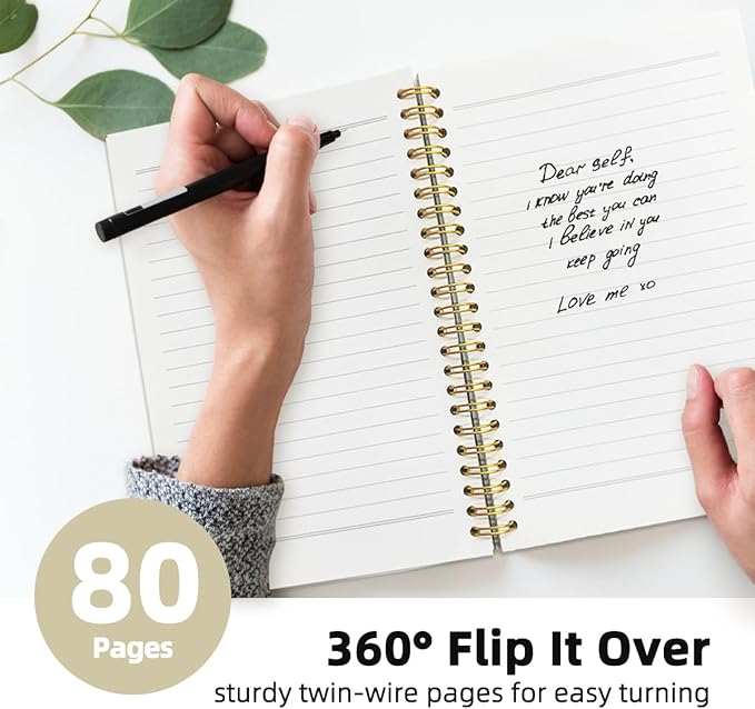 Difference Maker Gift, Difference Maker Definition Spiral Notebook Journal, Motivational Notebooks, Thank You Gifts for Women Men Teacher Coworkers, Hardcover Spiral Notebook 5.5x8.3(Brown)