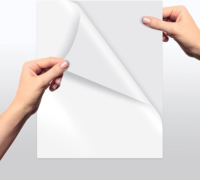 Better Office Products Self-Adhesive Photo Paper, Sticky Photo Paper, Glossy, 8.5 x 11 Inch, 100 Sheets, 135 gsm, Letter Size, 100 Count Pack