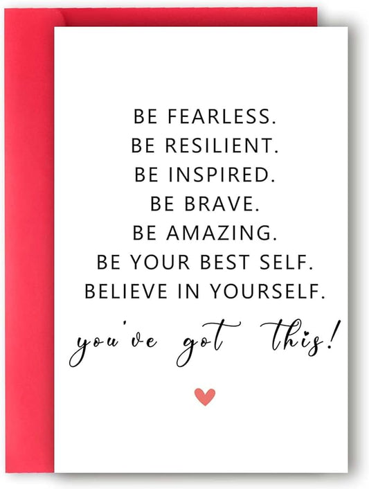 Funny Encouragement Card for Men Women, Support Card, Get Well Card, You Got This Motivate Card, Thinking About You, Promotion Card,Cheer Up Gift for Him Her Coworker Friends