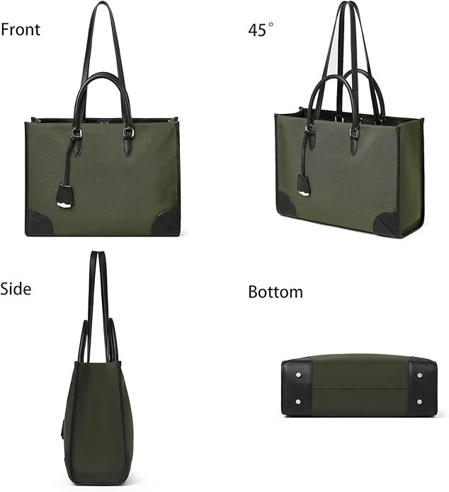 DORIS&JACKY Large Briefcase Tote Bag For Women 15.6 Inch Laptop Work Shoulder Purse And Office Business Handbags