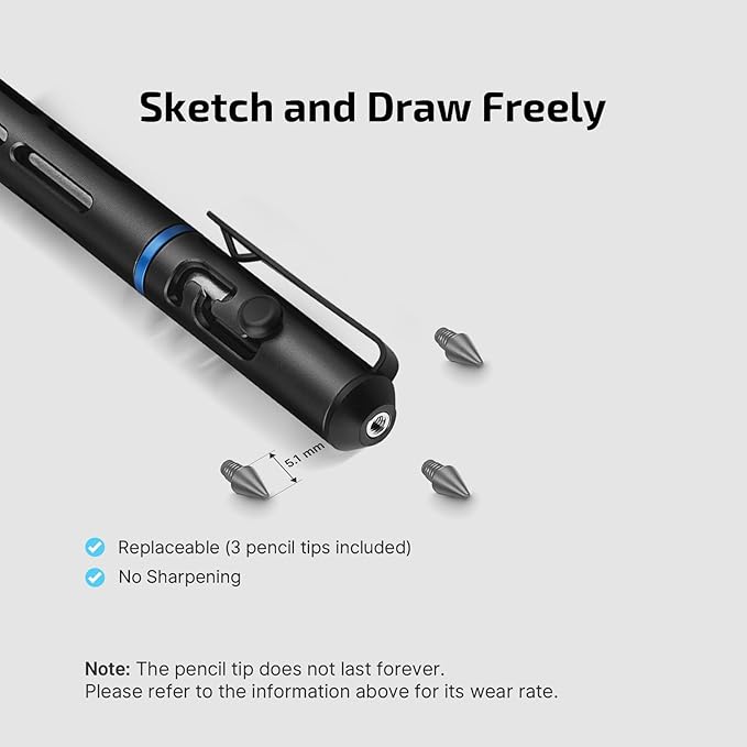 OLIGHT O'Pen Mini 2 Ballpoint Pen and Pencil in One, Replaceable EDC Refill and Pencil Tip, Smooth Writing, for Office, Working, Writing (Black)