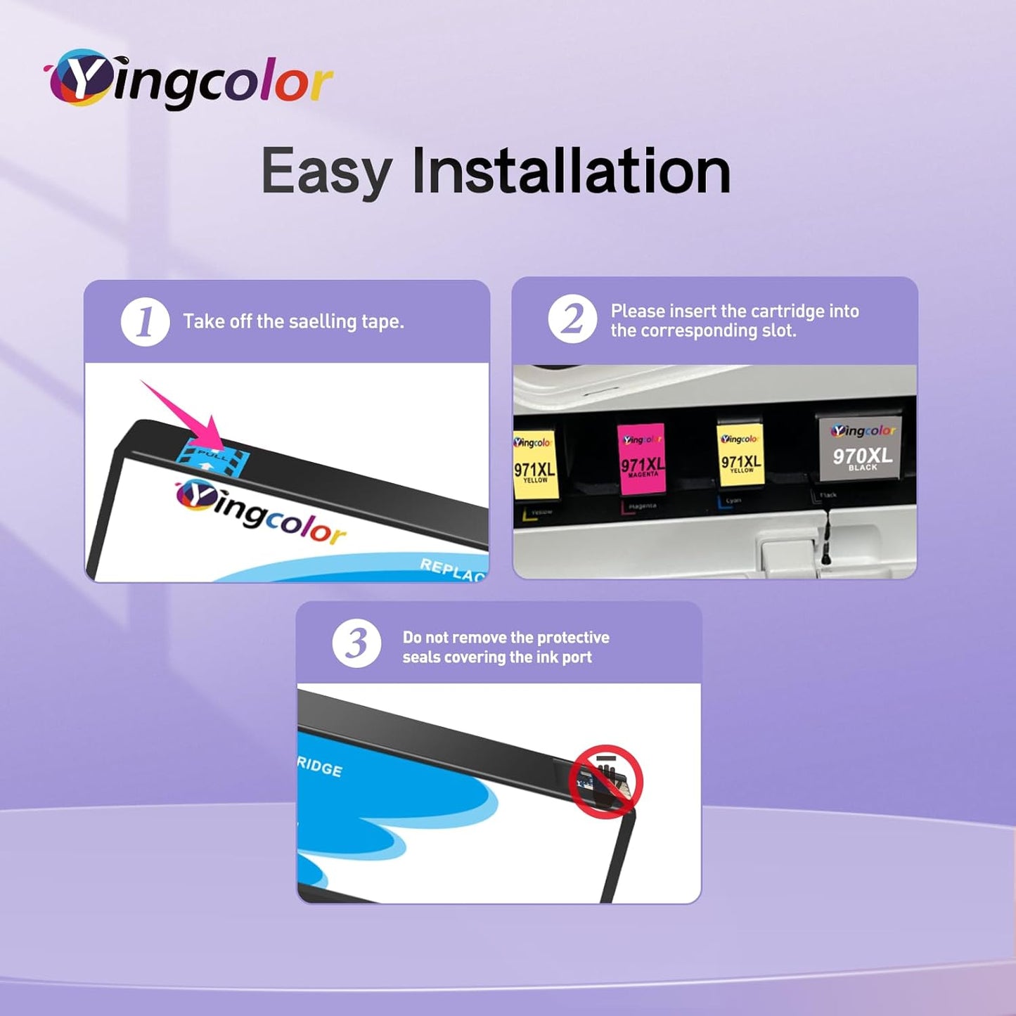 971XL 970XL Ink Cartridges Replacement for HP Ink Cartridges 970 971 Compatible with HP X576dw X476dw X476dn X551dw X451dn X451dw Printer-(970xl 971xl Ink bk c m y) 4 Packs