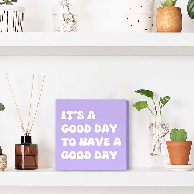 Purple Office Decor Desk Accessories Purple Gifts for Women Positive Office Decor Sign Desk Decorations for Women Home & Office Cute Desk Accessories Motivational Gifts for Women Coworker