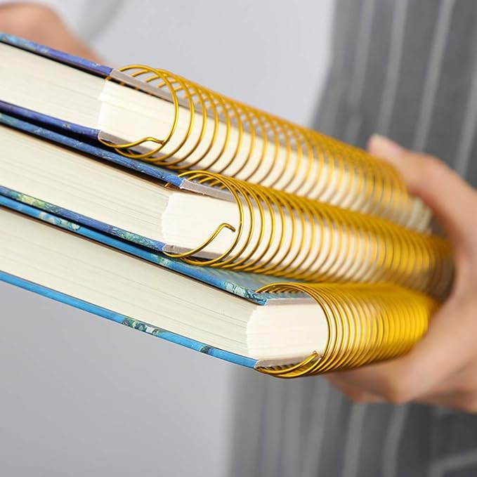 Starry Night Spiral Notebook Van Gogh Notebook Spiral Journal Hardcover Spiral Bound Journal for Women 300 Pages Wide Ruled for Work,School,Journaling,Office(Starry Night, B5 7.3" x 10.6")