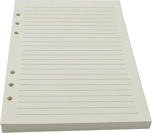 A5 Refill Paper, [3 Pack] 100GSM Thick Refillable Paper 6 Hole Filler Inserts Loose Leaf Paper