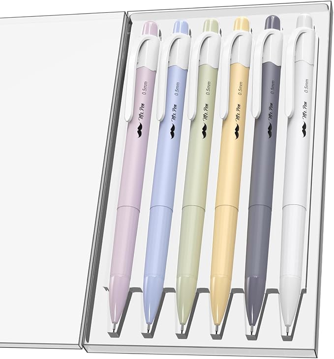 Mr. Pen- 0.5mm Mechanical Pencil Set, 6 Pack, Macaron Pastel, Cute Mechanical Pencils 0.5mm, 0.5 Mechanical Pencil 0.5, Mechanical Drawing Pencils, Aesthetic Mechanical Pencils, Lead Pencils 0.5