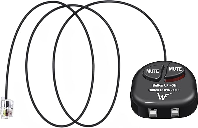 Telephone Training Adapter Y Splitter+Mute Button for Headset for Nortel Meridican, Norstar, Avaya, Ashtra, Mitel, Polycom, Ge and Other IP Phone