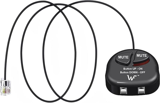 Telephone Training Adapter Y Splitter+Mute Button for Headset for Nortel Meridican, Norstar, Avaya, Ashtra, Mitel, Polycom, Ge and Other IP Phone