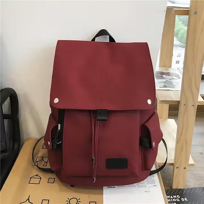 Flip Design Laptop Backpack, Waterproof and Shockproof, Daily Travel Backpack, Reddish Brown