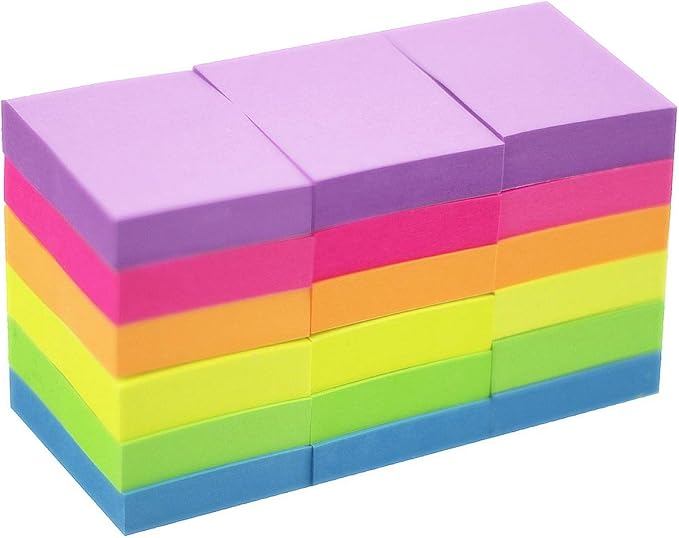 Early Buy Sticky Notes 1.5 x 2 Self-Stick Notes 6 Bright Color 36 Pads, 100 Sheets/Pad