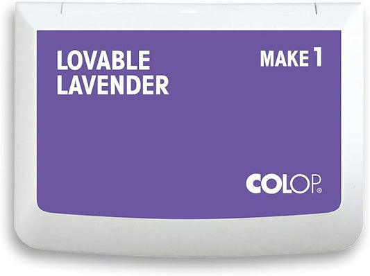 COLOP Make Series, Ink Stamp Pads, with Non-Toxic Premium Ink, Water-Based Acid-Free (Lovable Lavender, Make 1-1-15/16" x 3-1/2")