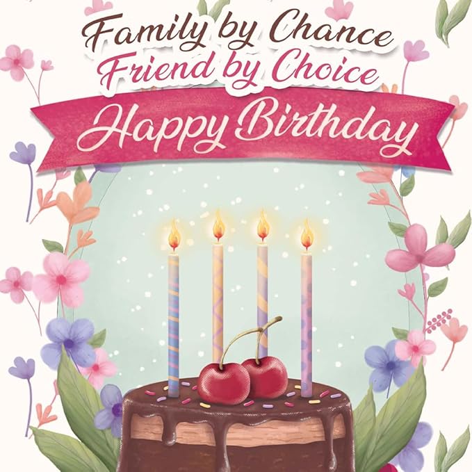 Prime Greetings Sister In Law Birthday Card, Made in America, Eco-Friendly, Thick Card Stock with Premium Envelope 5in x 7.75in, Packaged in Protective Mailer