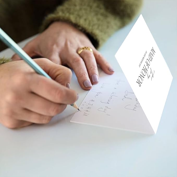 Maid of Honor Proposal Gifts for Wedding Day, To My Maid of Honor On Our Wedding Day Cards.（Maid of Honor A）