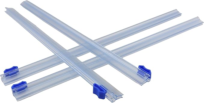 4pcs Plastic Wrap, Aluminum Foil and Wax Paper Dispenser Cutter 33cm Reusable Tin Foil & Cling Wrap & Parchment Paper Dispenser Cutter