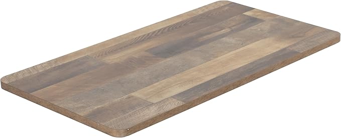 VIVO Reclaimed Wood 43 x 24 inch Universal Solid One-Piece Table Top for Standard and Sit to Stand Height Adjustable Home and Office Desk Frames, DESK-TOP43P