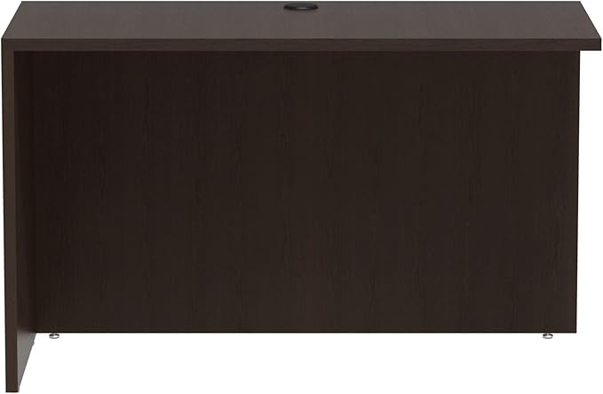 Alera ALEVA354824ES Valencia Series 47.25 in. x 23.63 in. x 29.5 in. Reversible Return/Bridge Shell - Espresso