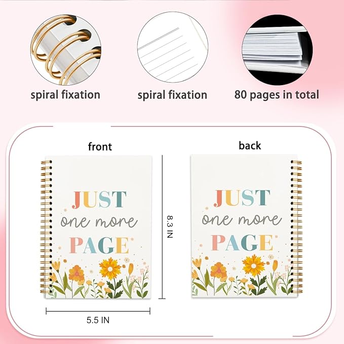 Book Club Journal Notebook, Book Club Gifts for Women, Cute Book Club Gifts, Journal Motivational Gifts for Teacher Book Club Librarian Bookish 5.5x8.3 Inch