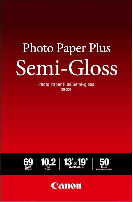 Canon SG-201 13X19(50) Photo Paper Plus Semi-Gloss 13" x 19" (50 Sheets) (SG-201 13X19)