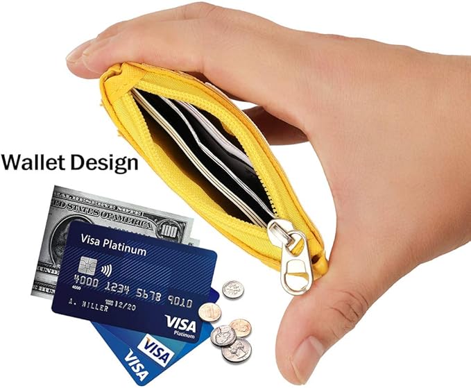 Cute Badge Holder Retractable Lanyard Reel Clip with Heavy Duty Carabiner, 1 Clear ID Window, and 4 Card Slots in 2 Sided for Students Teens Boys Girls Women (01 Yellow Deer)