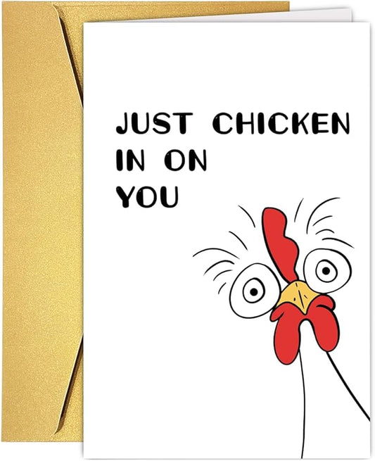 Funny Thinking of You Card for Women Men, Concern for Neighbors Card, Humor Miss You Gift for Husband Wife Boyfriend Girlfriend, Encouragement Card, Hilarious Get Well Card