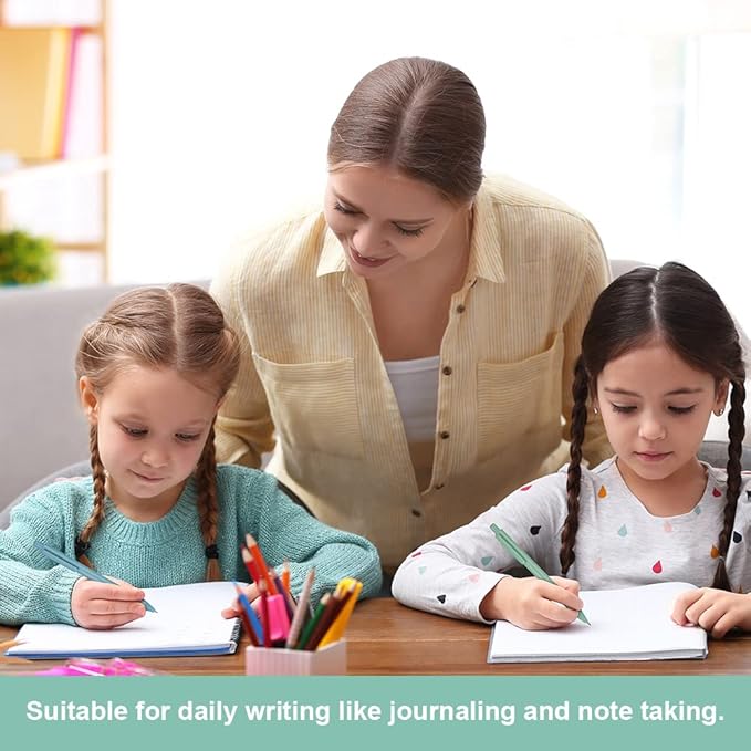 AUAUY Colored Retractable Gel Pens, 5PCS Cute Retractable Quick Dry Gel Ink Pen, Cute Pens 0.5mm Medium Point Quick Drying for Writing Drawing Journaling Note Taking School Office Home