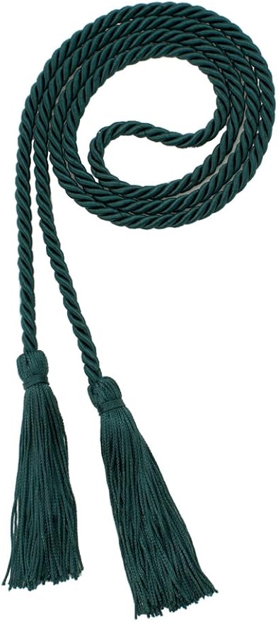 Tassel Depot Graduation Honor Cord - Dark Green - Every School Color Available - Made in USA