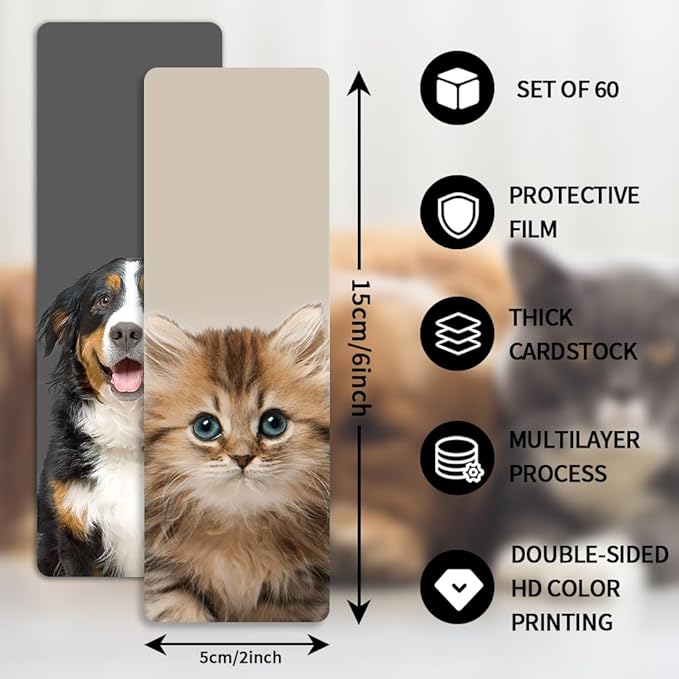 Bookmark, Book Markers for Reading, 60 PCS, Bookmarks for Adults, Teacher Bookmark, Book Mark, Bookmarks for Women Men Kid Teens, Blanner Bookmark, Cute Bookmark, Paper Bookmarks