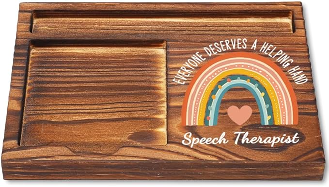 Speech Therapist Sticky Note Holder, Speech Therapist Appreciation Gifts, Thank You Gifts for Speech Therapist, Speech Therapist Office Decor Self-Stick Note Pad Holders YB381
