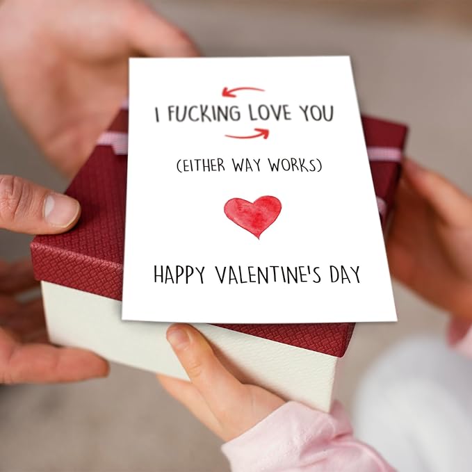 Ogeby Funny Valentines Day Card for Girlfriend Boyfriend, Cute Valentines Day Cards Gifts for Her Him, Dirty Valentine’s Day Cards Gifts for Wife Husband, Humor I Love You Card