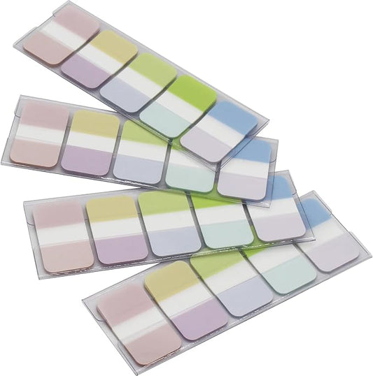 Tabs Flags Solid Assorted Colors, 0.98 x 1.71 Inch Alternating Sticky Tabs, Easy to Post, 4 On-The-Go Dispensers/Pack, 400 Pages Total