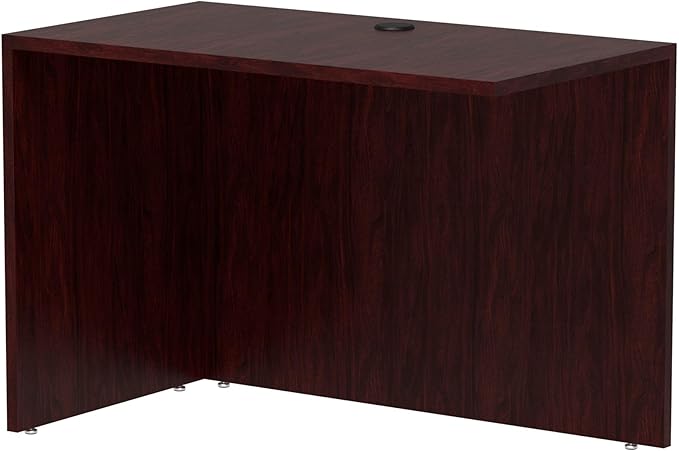 Alera ALEVA354224MY Valencia Series 42 in. x 23-5/8 in. x 29-1/2 in. Reversible Return/Bridge Shell - Mahogany
