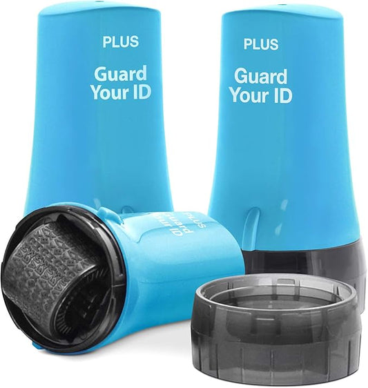 Guard Your ID Advanced 2.0 Rollers Identity for Theft Address Eraser and Security Prevention (Regular 3-Pack, Turquoise)