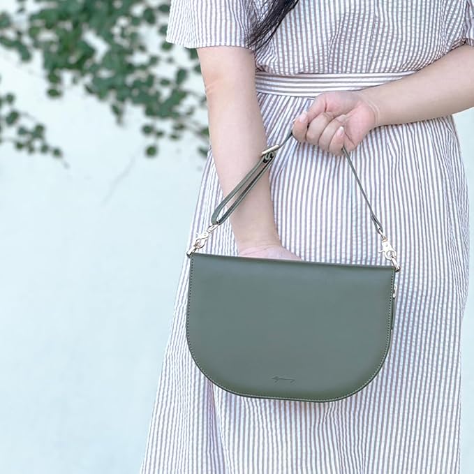 The Luna Premium Leather Journal Cover with 48 Sheets of Refill Paper & A Metal Ballpoint Pen - Compatible with A6 6-Ring Binder - Gift for Women - Journal Gift Set for Birthday