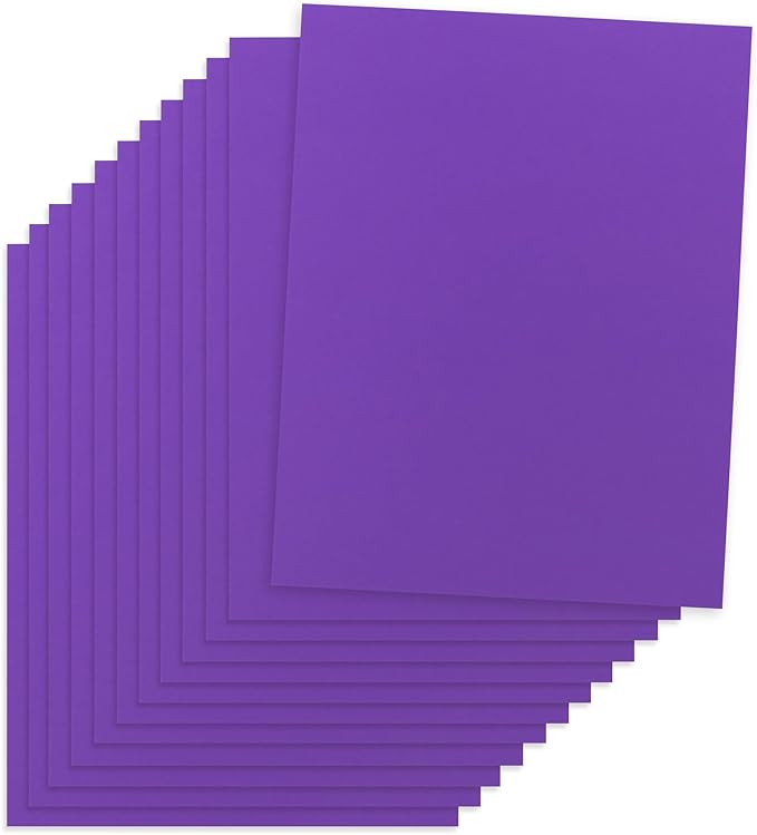 Hygloss Purple Colored Paper - 24 lb, 89 GSM, Acid-Free, Fade-Resistant, 11x17-Inch Ledger Size Color Copy Paper, 90 Sheets
