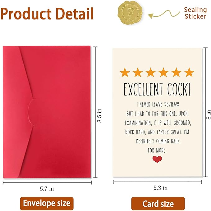 Funny Birthday Card for Husband from Wife, Humor 5-Star Greeting Card for Men, Birthday Gift for Him, Unique Birthday Decorations & Gifts for Men, Valentines Day Cards