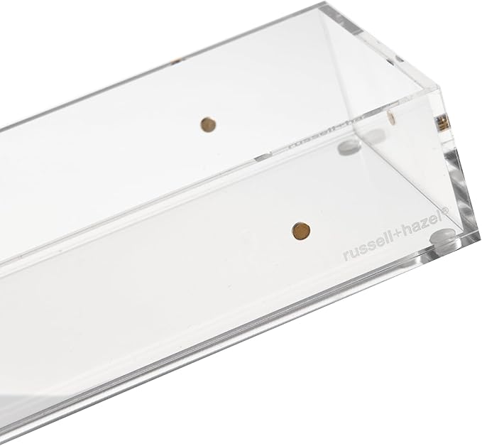 russell+hazel Medium Acrylic Drawer Bloc, 9.5” x 6.5”, Desktop Organization, Clear, 1 Count, 98146