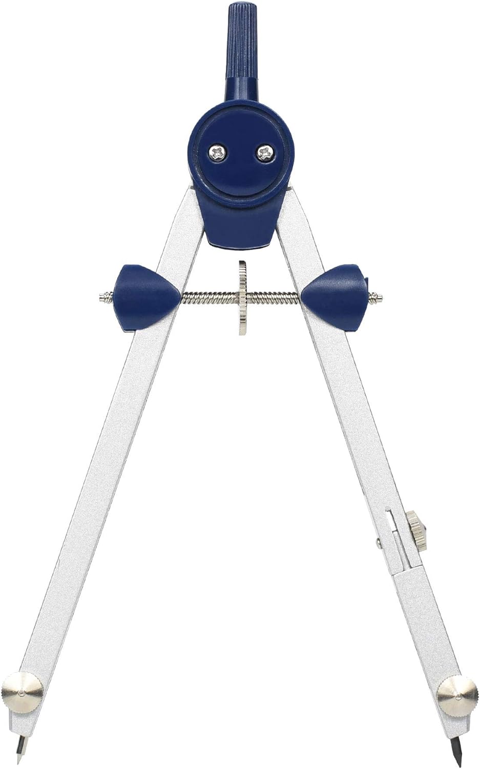 Drawing 9Pc Geometry Set Metal Compass, Geometry Precision Tool for Student, Circle Drawing Tool and Architecture, Drafting Kits for Engineer with Shatterproof Storage Box (Blue)