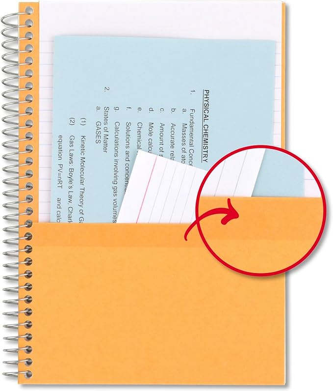 Five Star Spiral Notebook, 2 Subject, College Ruled, 9 1/2" x 6" 80 Sheets, Tidewater Blue (840029CG1-ECM)