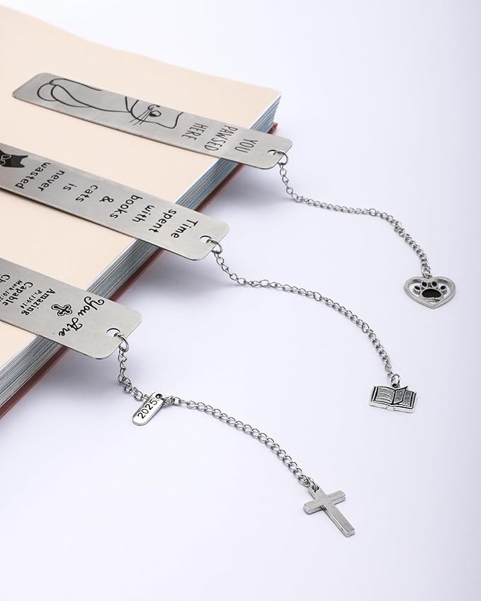 Religious Christian Confirmation Gifts Bookmark for Women, Baptism Gifts for Teen Girls Teenage First Communion Gift for Girls Graduation Birthday Gift for Her Stocking Stuffers for Teen Girl Boy