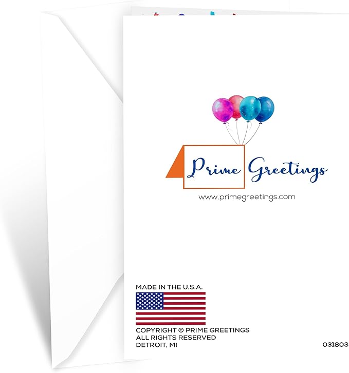 Prime Greetings Nephew Birthday Card, Made in America, Eco-Friendly, Thick Card Stock with Premium Envelope 5in x 7.75in, Packaged in Protective Mailer