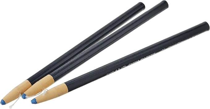 Dixon Industrial Phano Peel-Off China Marker Pencils, Blue (00080) (Pack of 6, 72 Count Total)