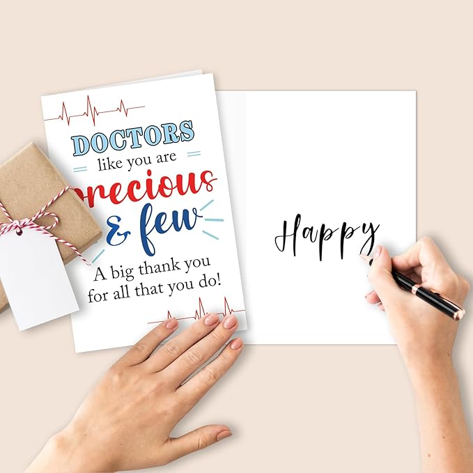 Funny Thank You Doctor Gifts, Perfect Doctor Thank You Card for Him Her, Doctor Birthday Gift Card