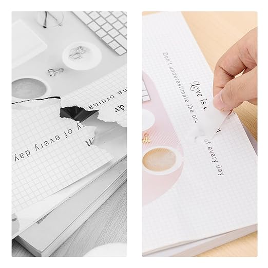 Amazon Basics Tape Dispenser with Refill Rolls - 3/4" x 1300" (36 yds), 16 Pack, Matte Finish